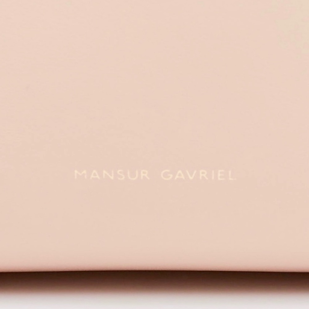 Mansur Gavriel Calfskin Light Pink Bucket Bag - Picture 5 of 14